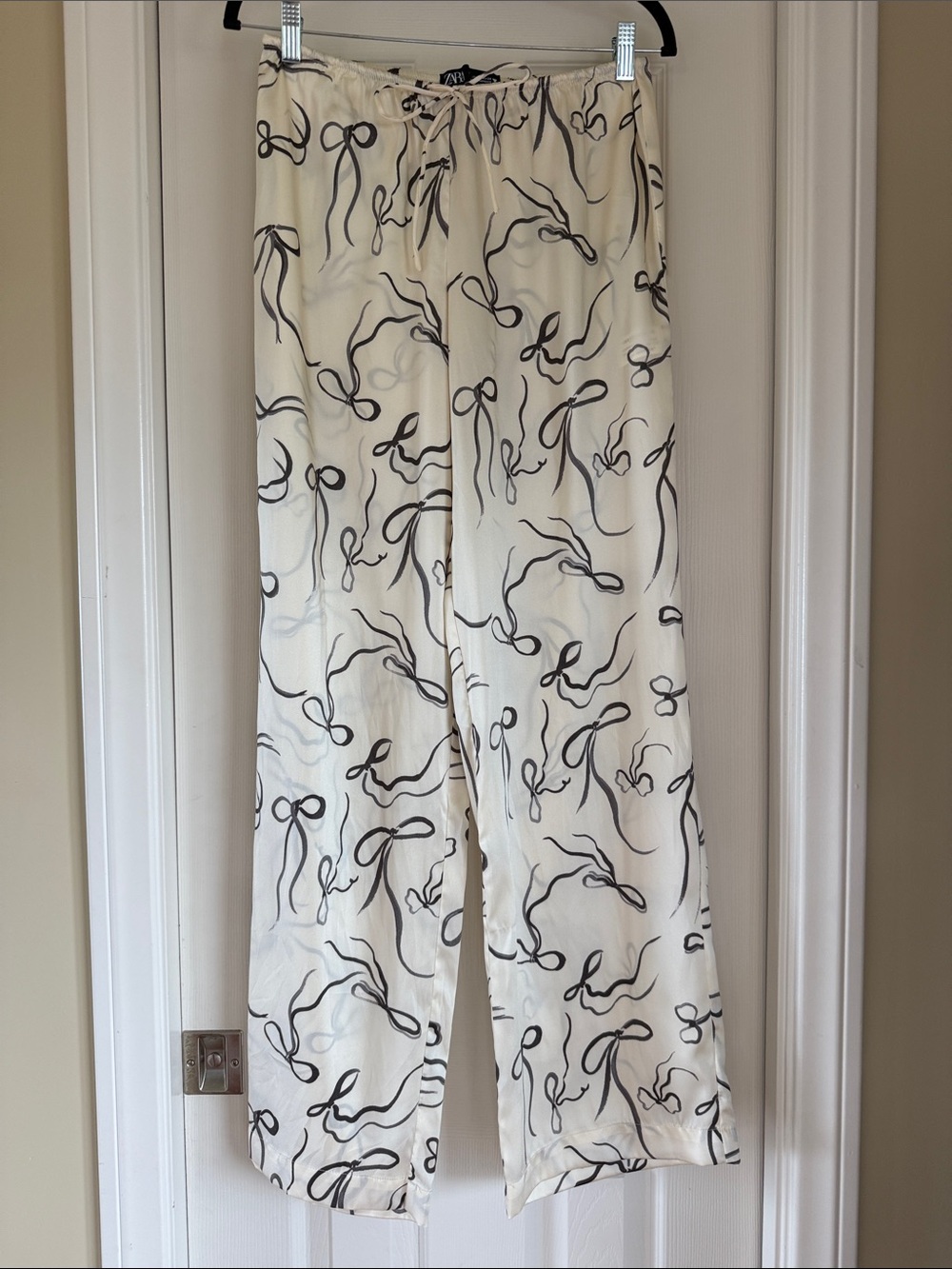 Zara Silky Pants with Bows